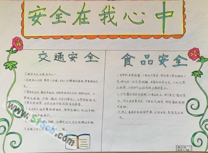 安全在我心中手抄报资料手抄报图片手抄报内容