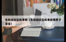 东航回应坠机事故（东航回应坠机事故黑匣子录音）