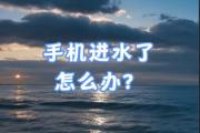 手机一旦进水了怎么办/手机一旦进水了怎么办才能充电
