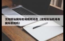 沈阳桃仙国际机场航班动态（沈阳桃仙机场有国际航班吗）