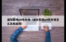 浦东机场p4停车场（浦东机场p4停车场怎么去航站楼）