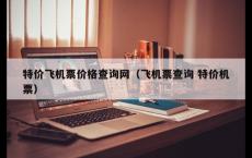 特价飞机票价格查询网（飞机票查询 特价机票）