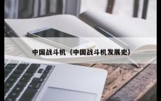 中国战斗机（中国战斗机发展史）